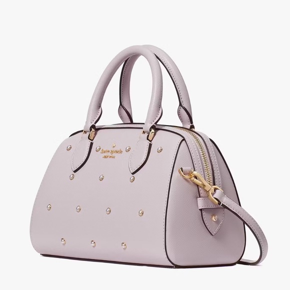 NWT💃Kate Spade Madison Studded Faux Pearls Duffle Crossbody Purse Bag - Picture 2 of 12